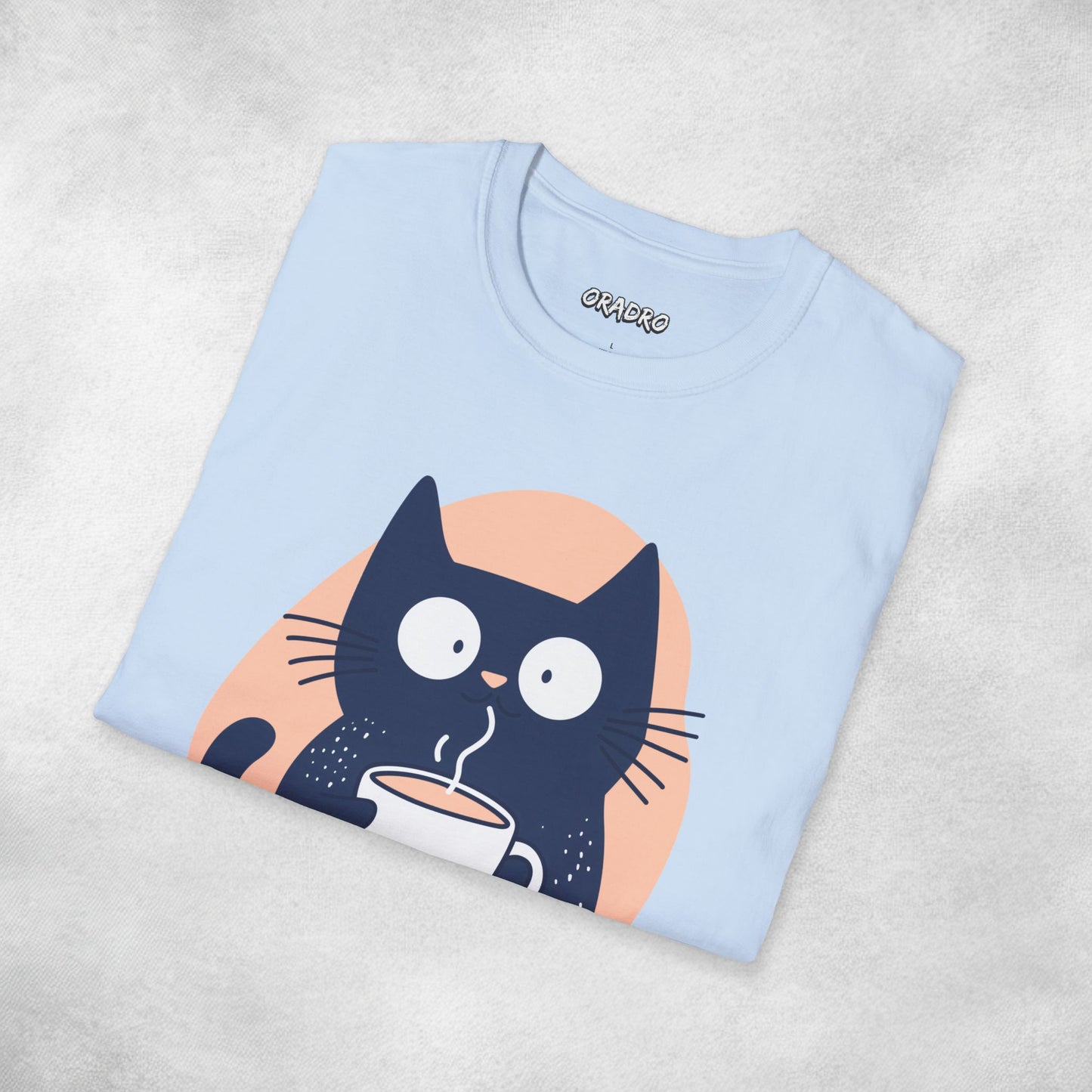 Latte Whiskers Cat T-shirt