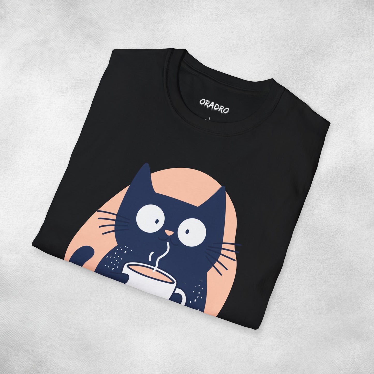 Latte Whiskers Cat T-shirt