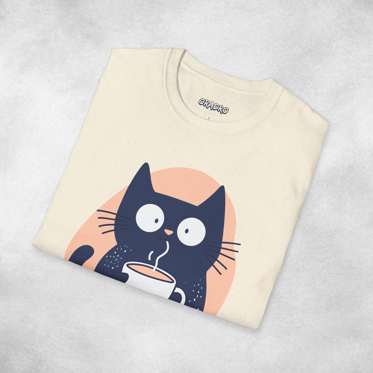Latte Whiskers Cat T-shirt