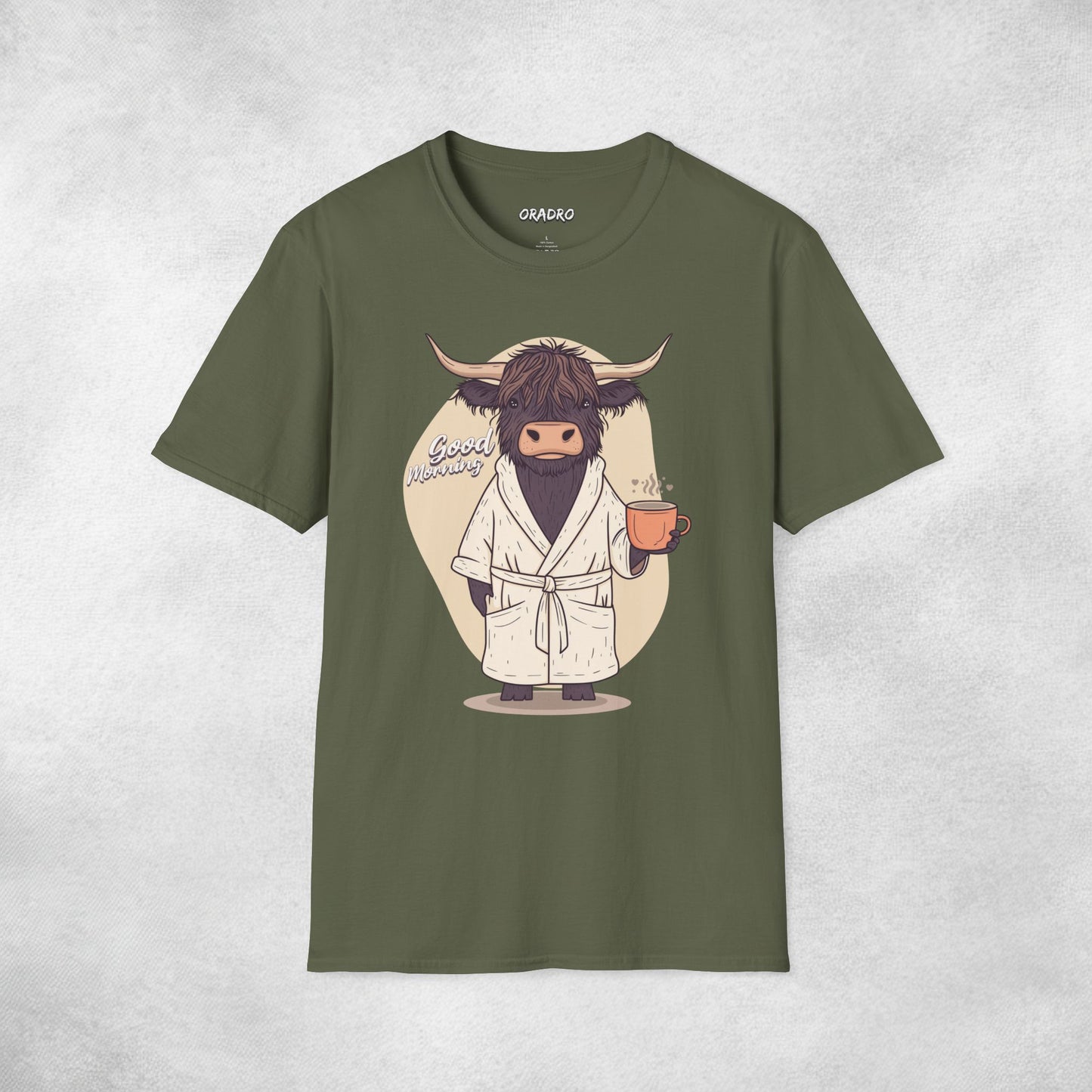 Good Morning Highland Cow T-shirt