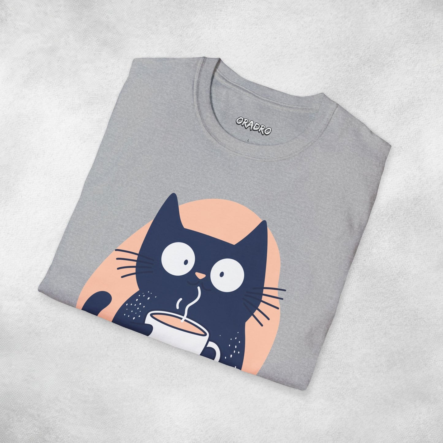 Latte Whiskers Cat T-shirt