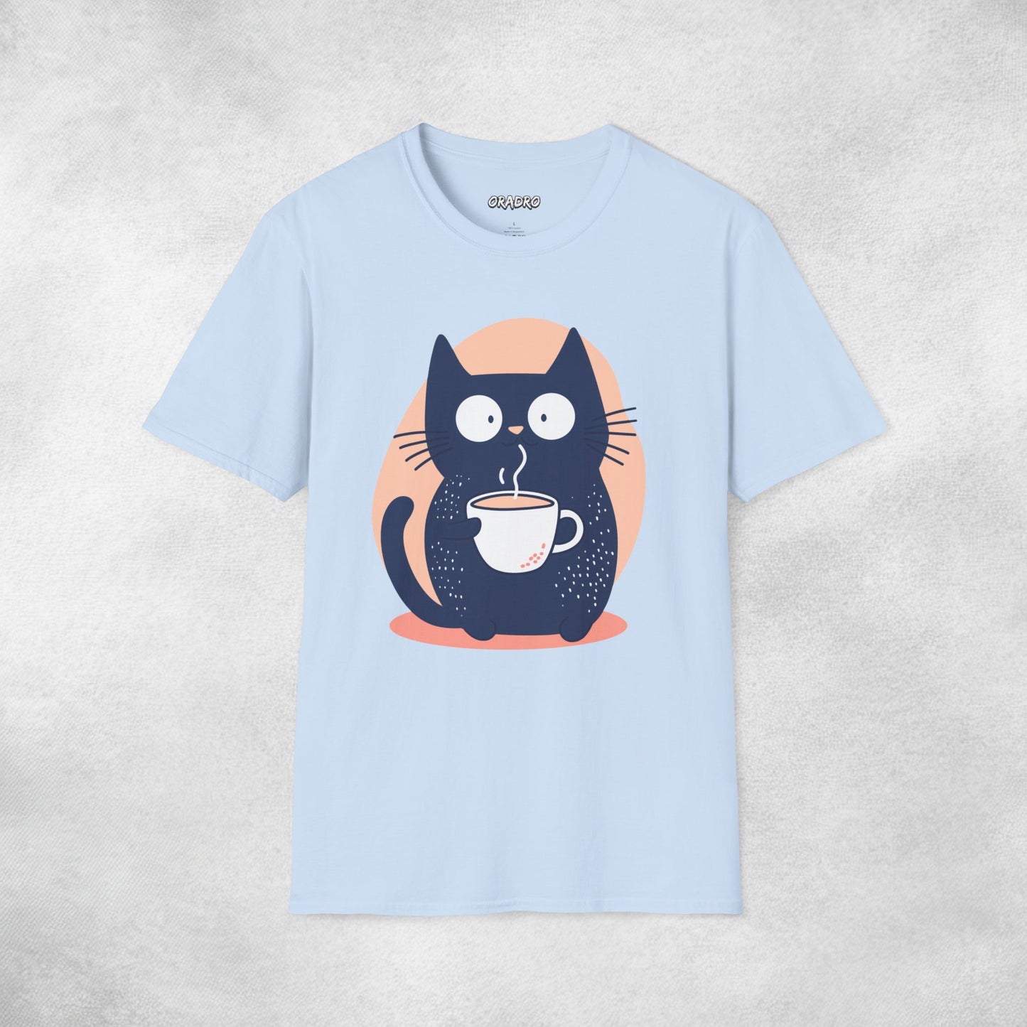 Latte Whiskers Cat T-shirt