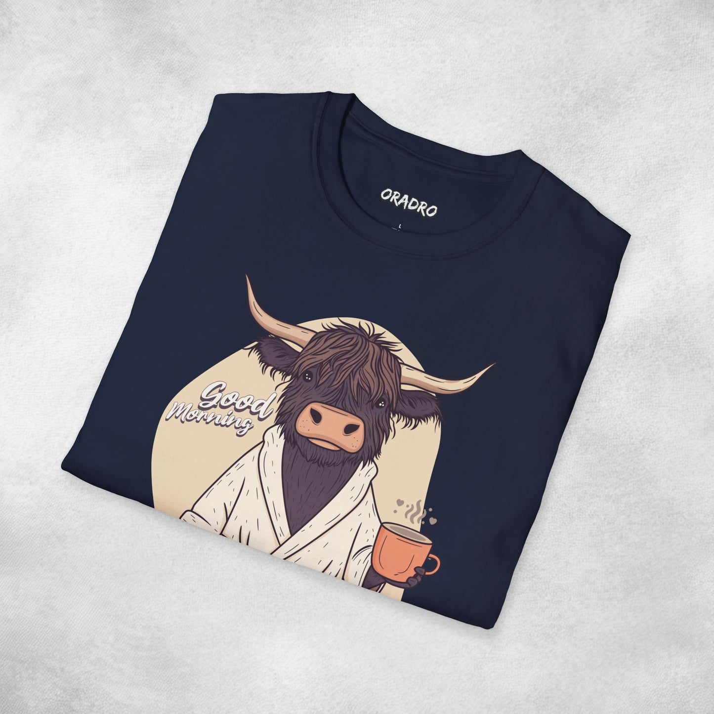 Good Morning Highland Cow T-shirt