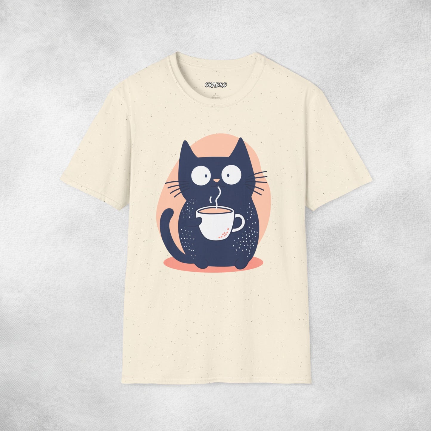 Latte Whiskers Cat T-shirt