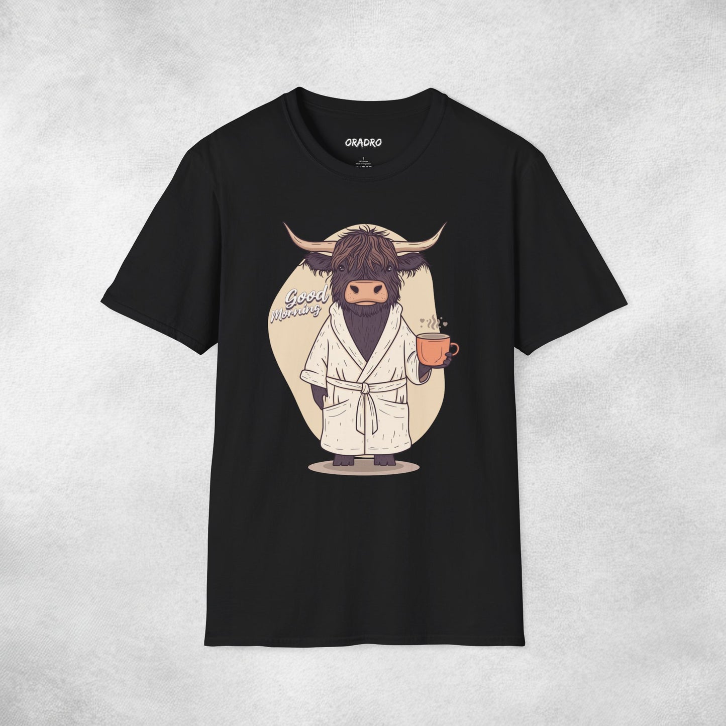 Good Morning Highland Cow T-shirt