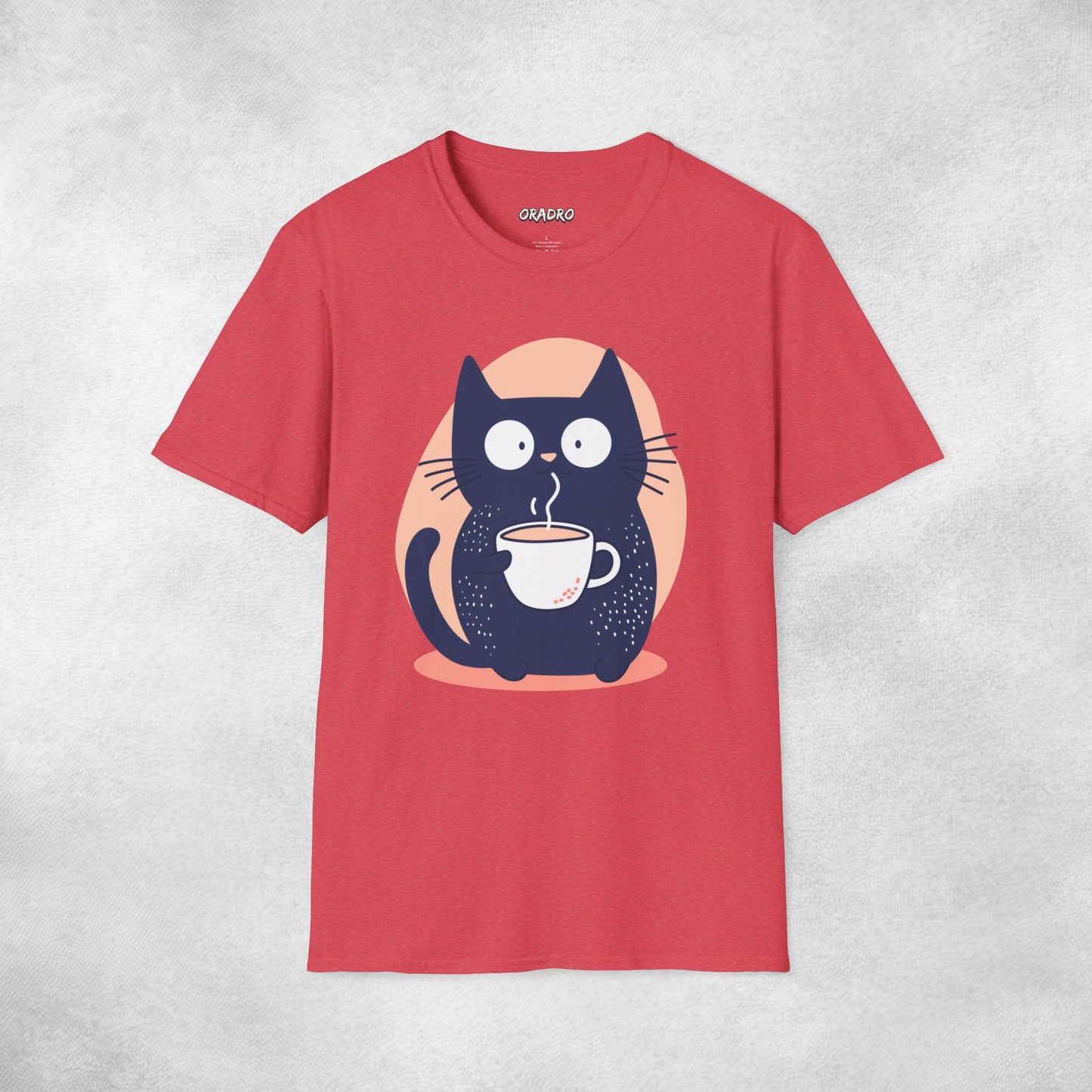 Latte Whiskers Cat T-shirt