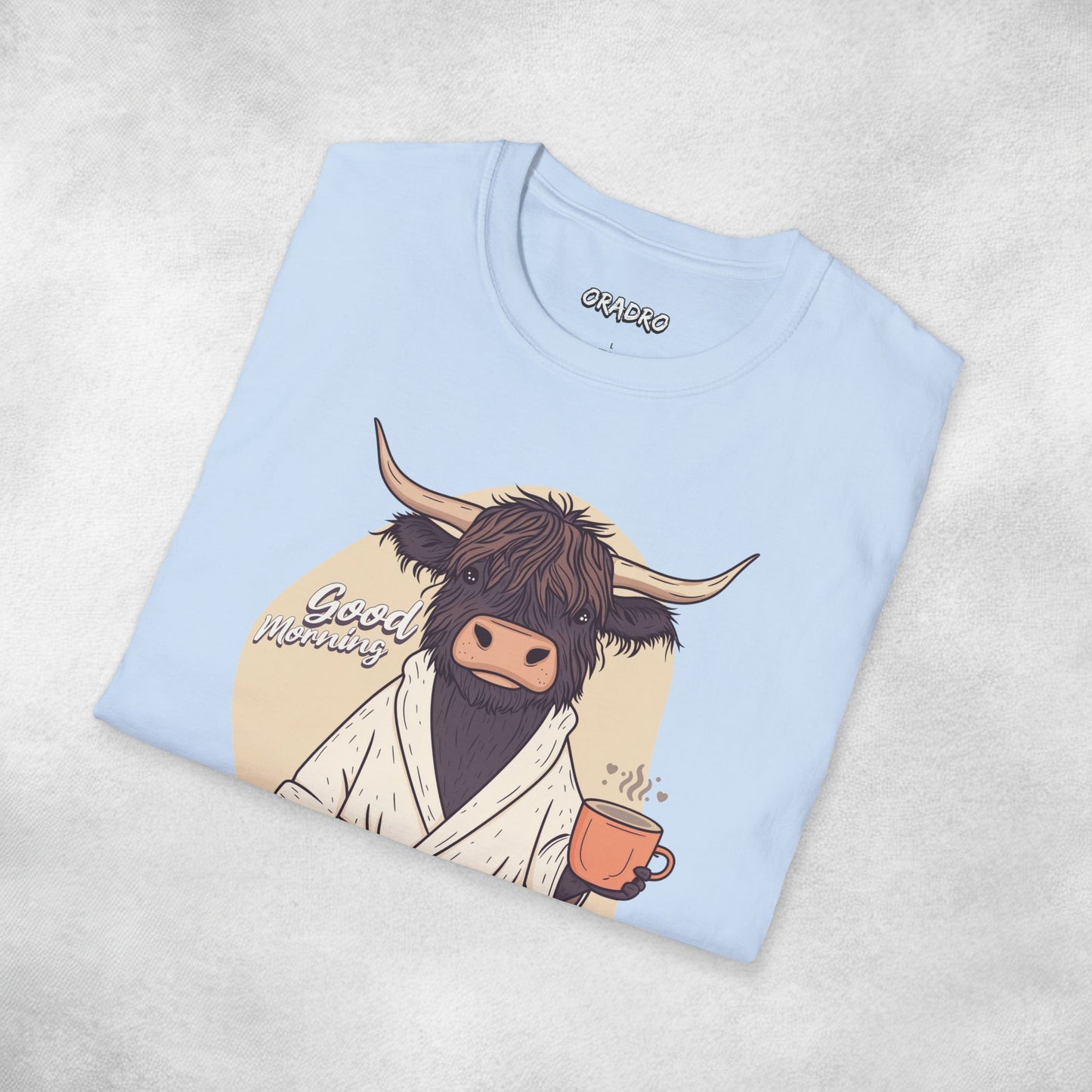 Good Morning Highland Cow T-shirt