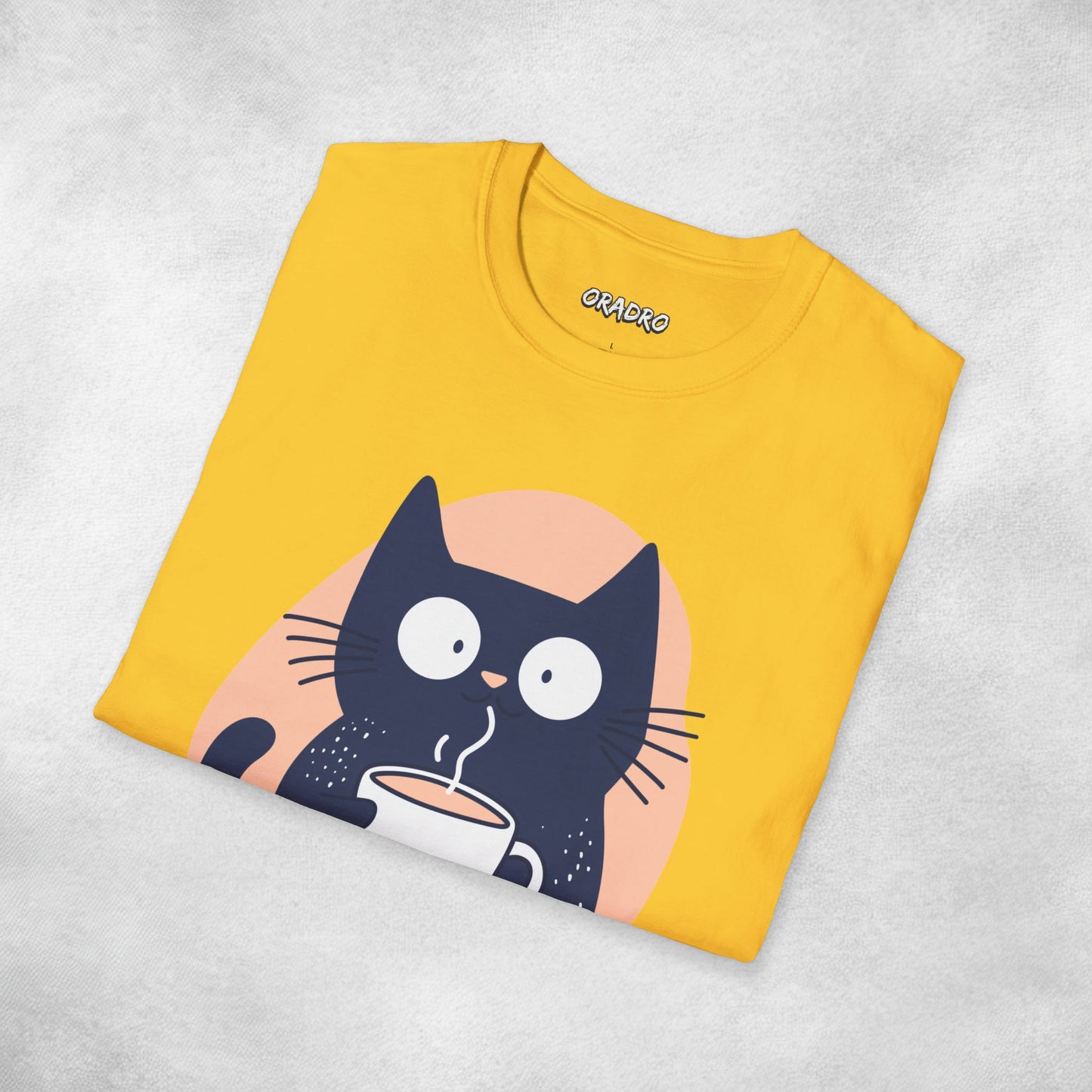Latte Whiskers Cat T-shirt