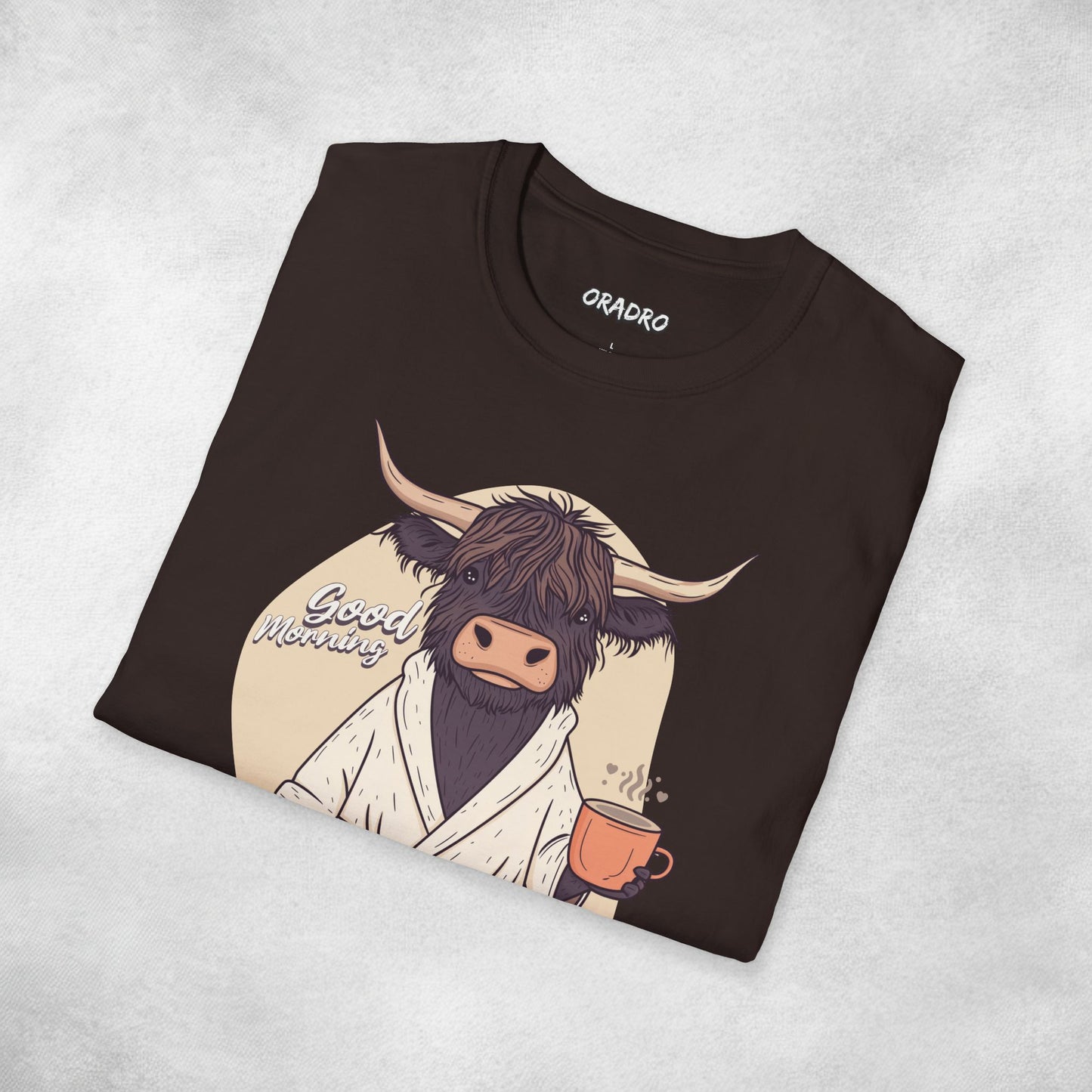 Good Morning Highland Cow T-shirt