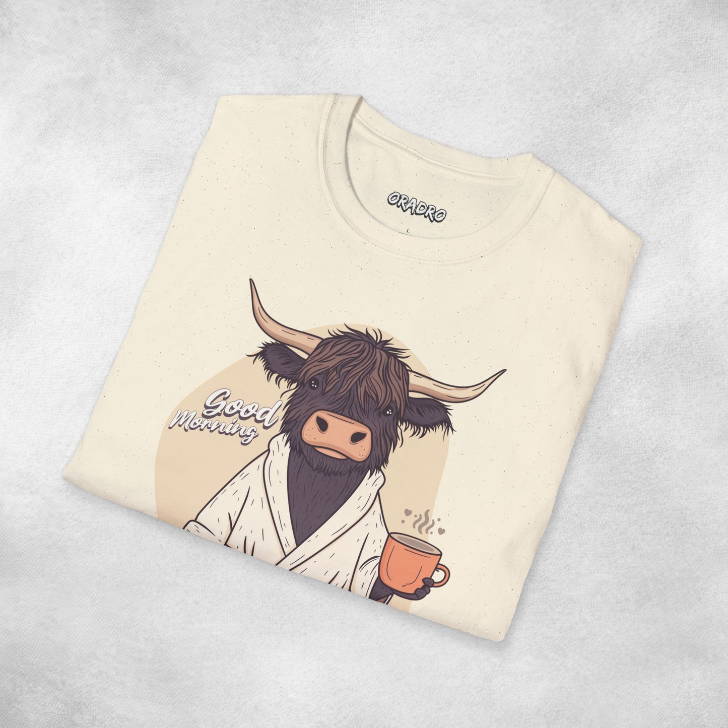 Good Morning Highland Cow T-shirt