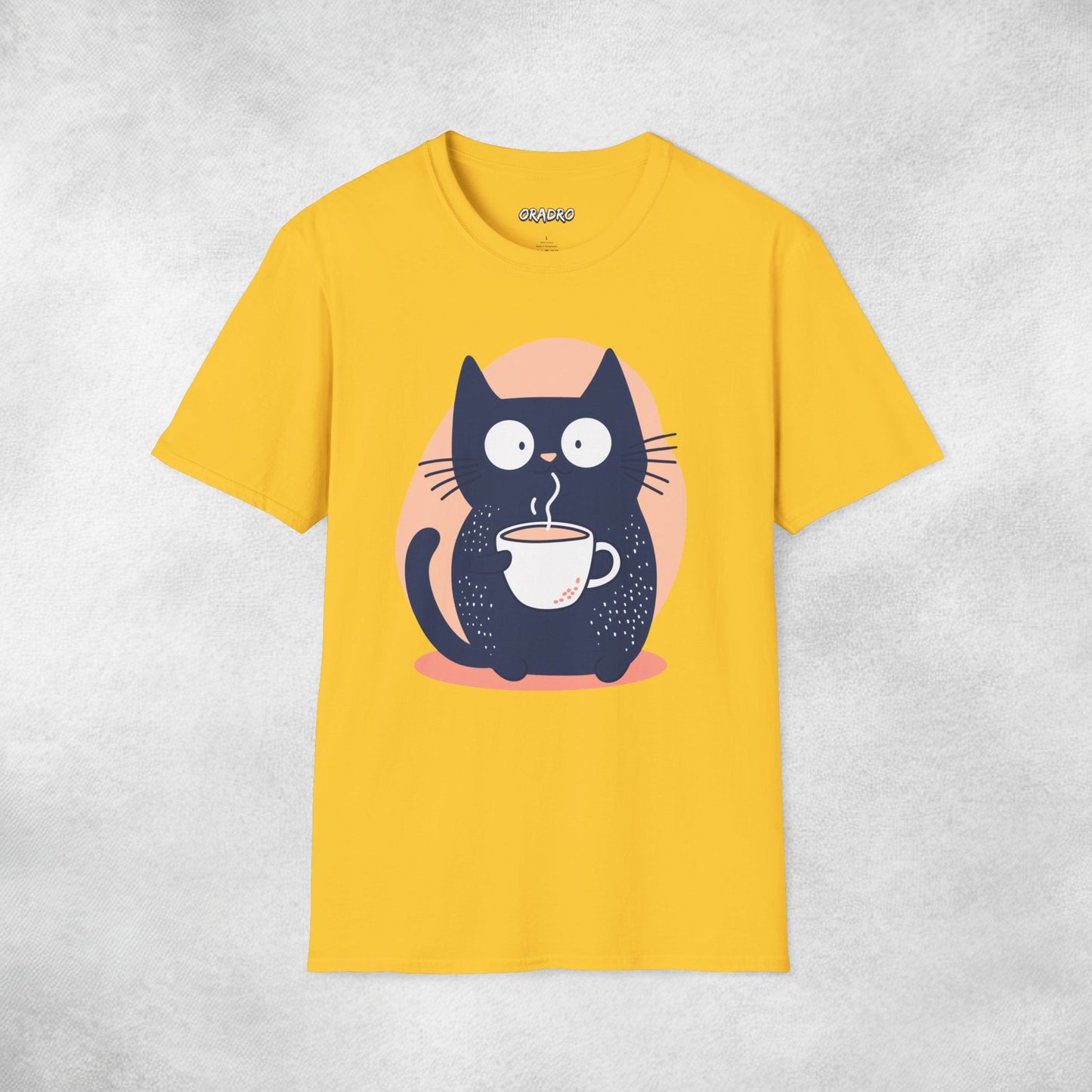 Latte Whiskers Cat T-shirt
