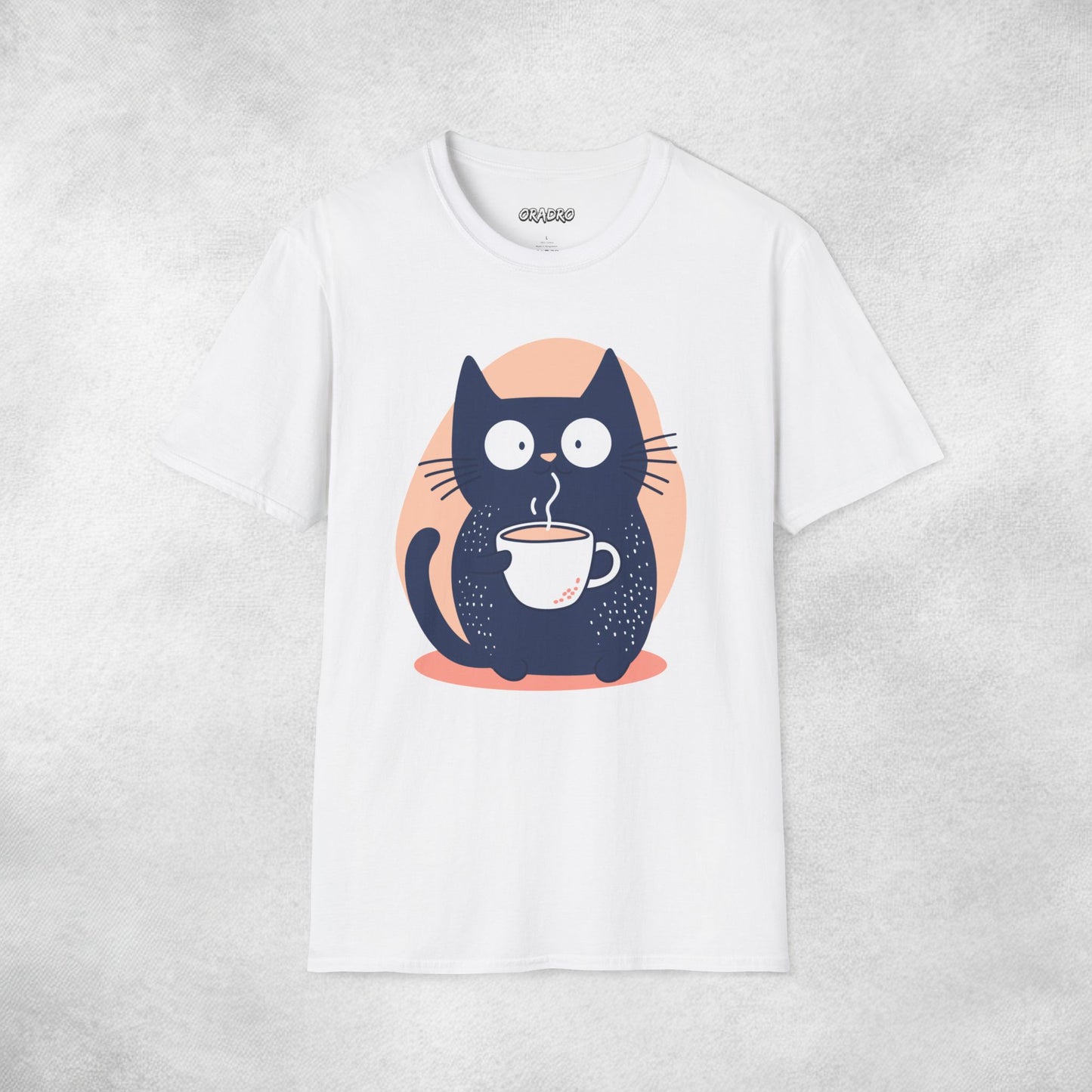 Latte Whiskers Cat T-shirt