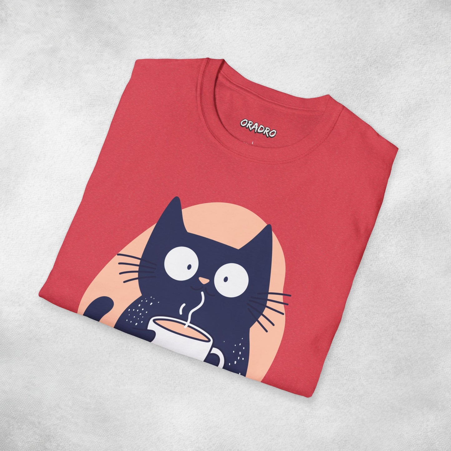 Latte Whiskers Cat T-shirt