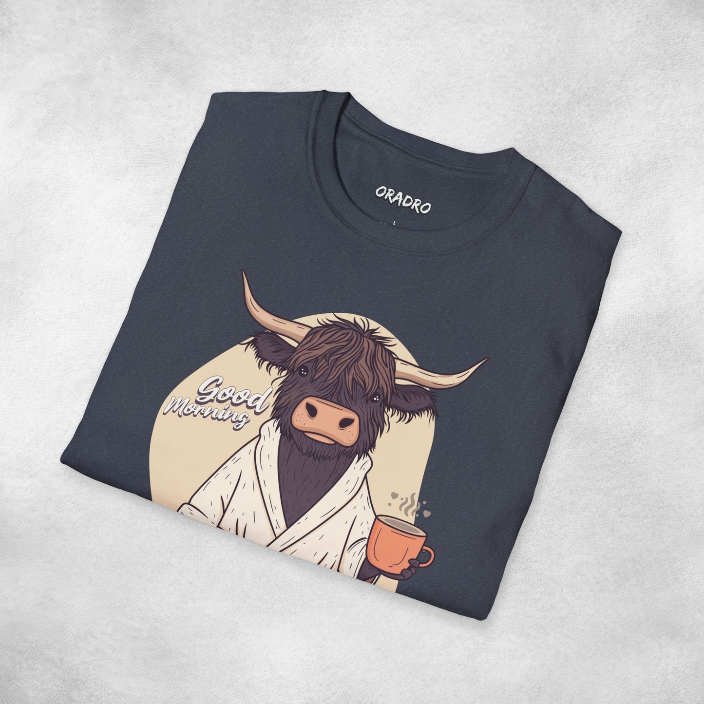 Good Morning Highland Cow T-shirt