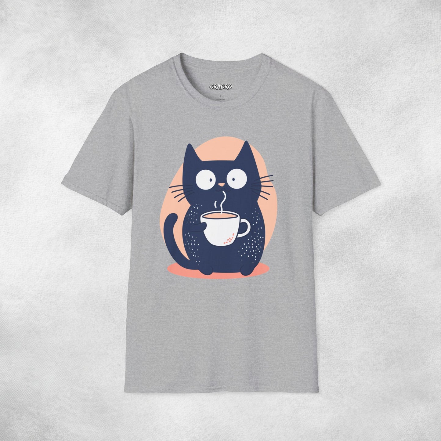 Latte Whiskers Cat T-shirt