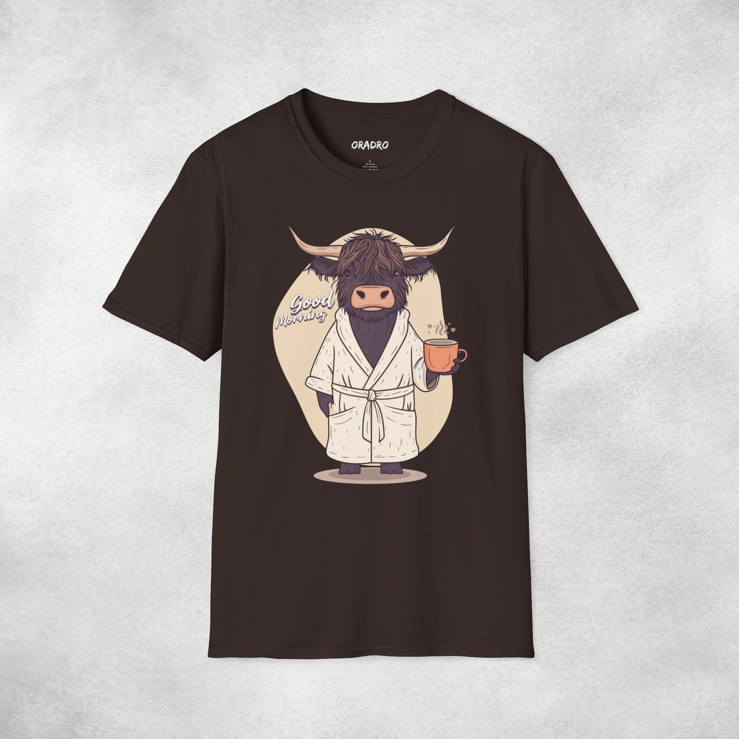 Good Morning Highland Cow T-shirt