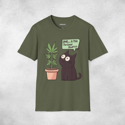 Omg Is This The Good Stuff Cat T-shirt