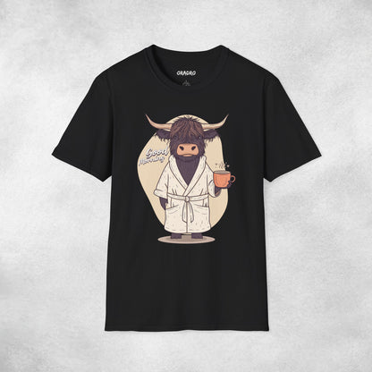 Good Morning Highland Cow T-shirt