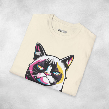 Stay Happy, I Won’t Cat T-shirt