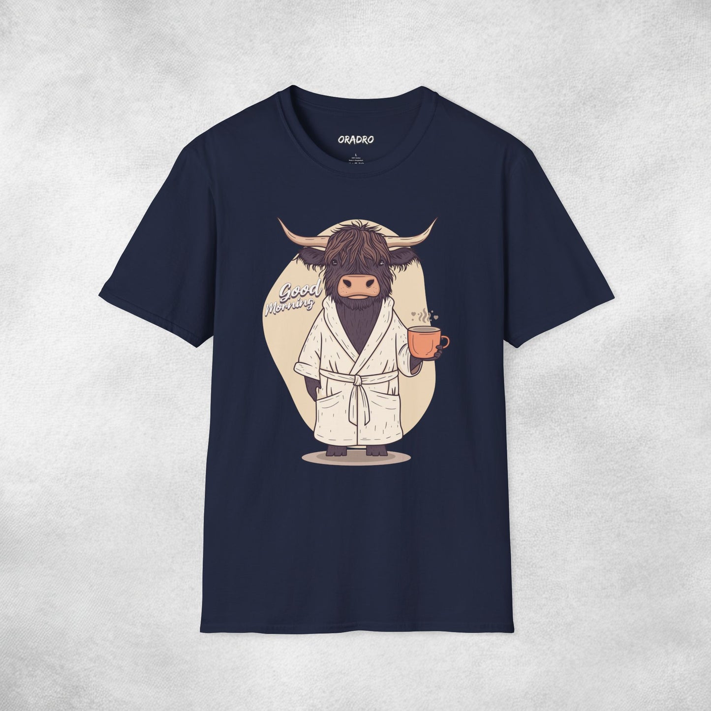 Good Morning Highland Cow T-shirt