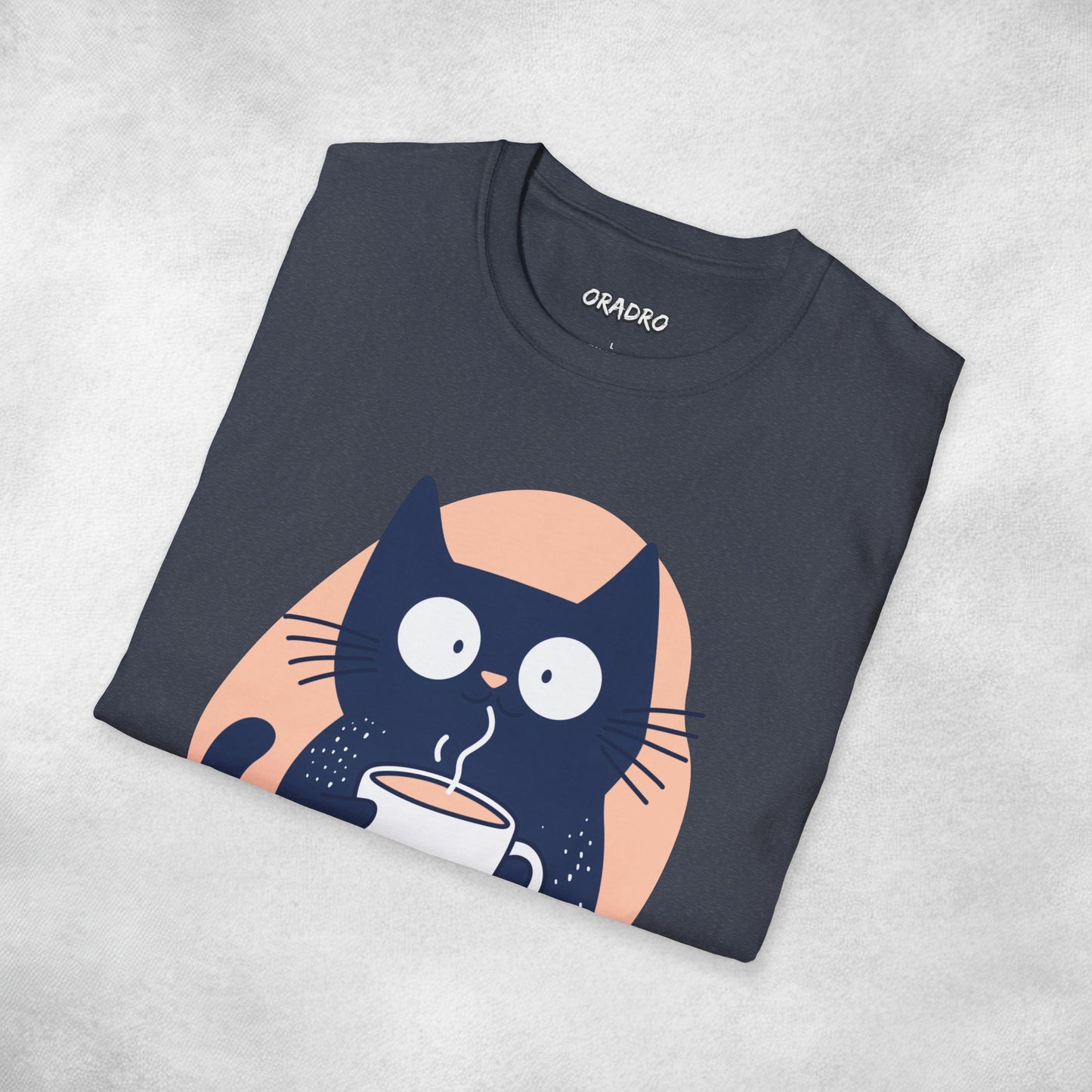 Latte Whiskers Cat T-shirt