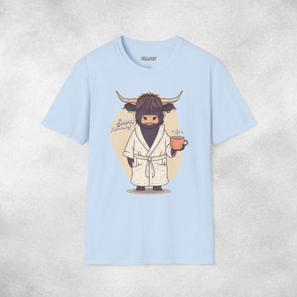 Good Morning Highland Cow T-shirt