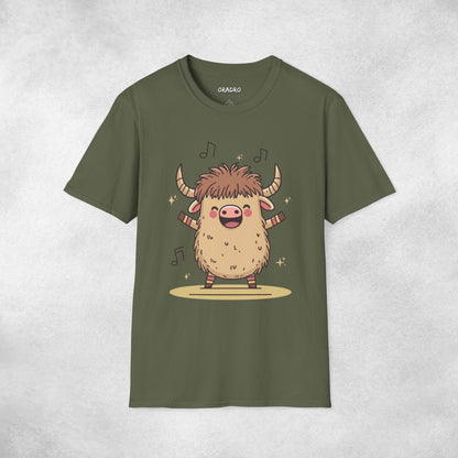 Highland Dancing Cow T-shirt