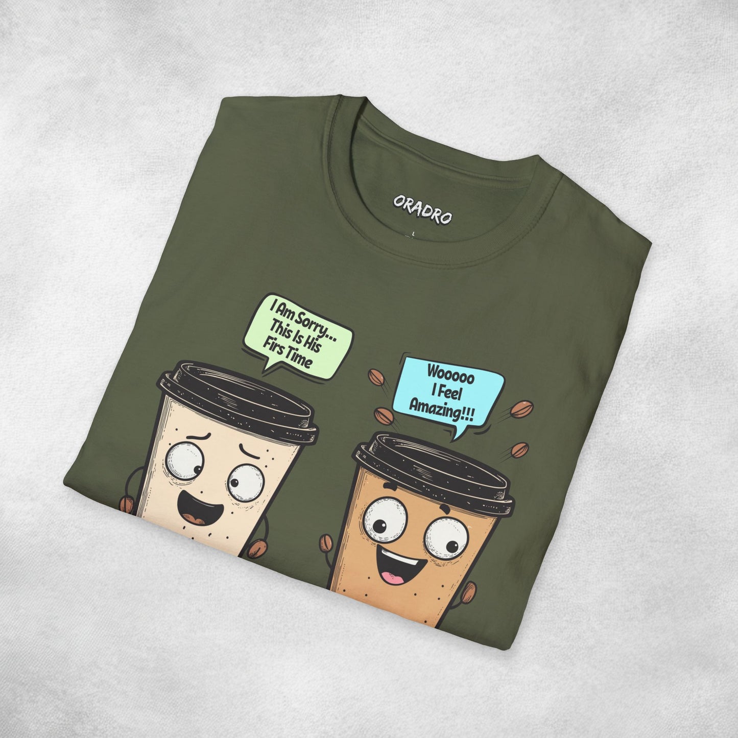 I Feel Amazing Coffee Cups T-shirt